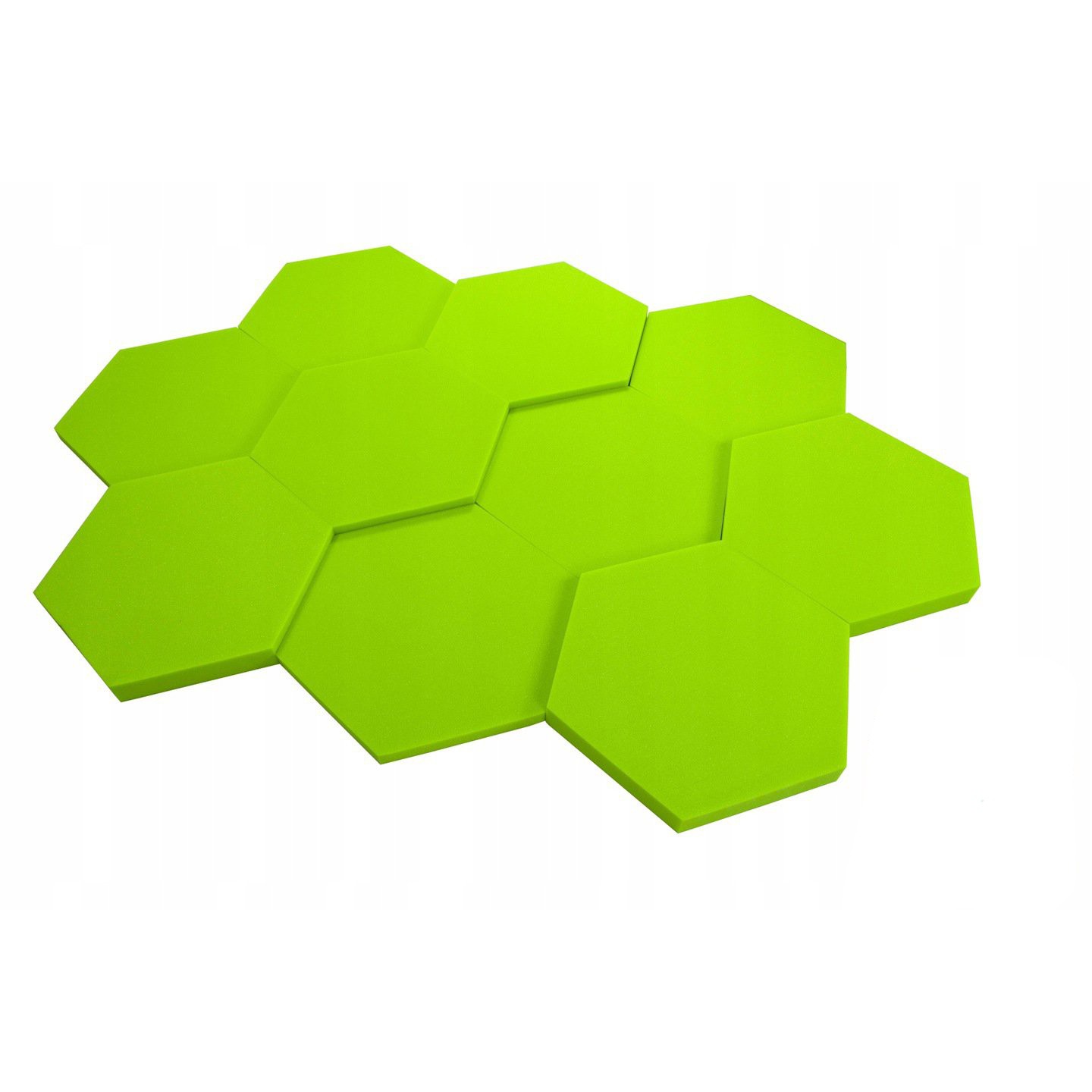 Akustický panel Hexagon zelený 50x50x3 cm samozhášivá nehořlavá pěna megamix.shop