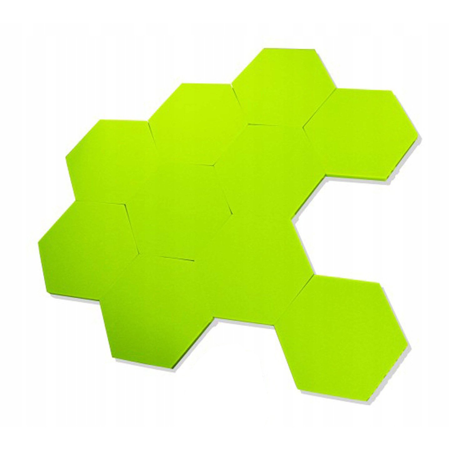 Akustický panel Hexagon zelený 50x50x3 cm samozhášivá nehořlavá pěna megamix.shop