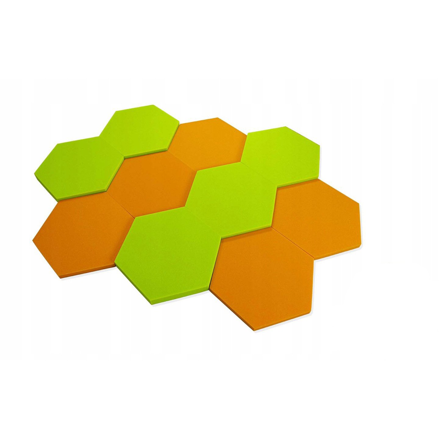 Akustický panel Hexagon zelený 50x50x3 cm samozhášivá nehořlavá pěna megamix.shop