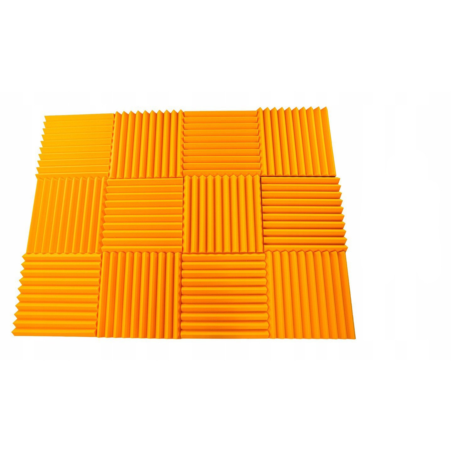 Akustický panel 50x50x5 cm oranžový samozhášivý nehořlavý megamix.shop