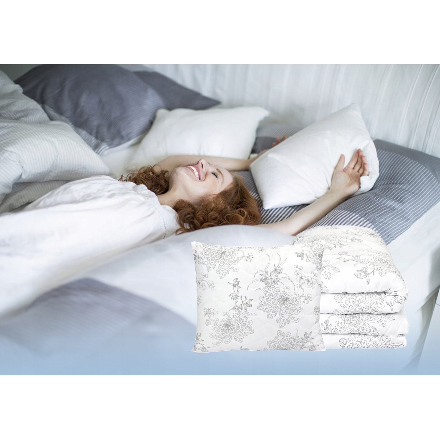 antialergická prešívaná prikrývka 220x200cm polyester megamix.shop