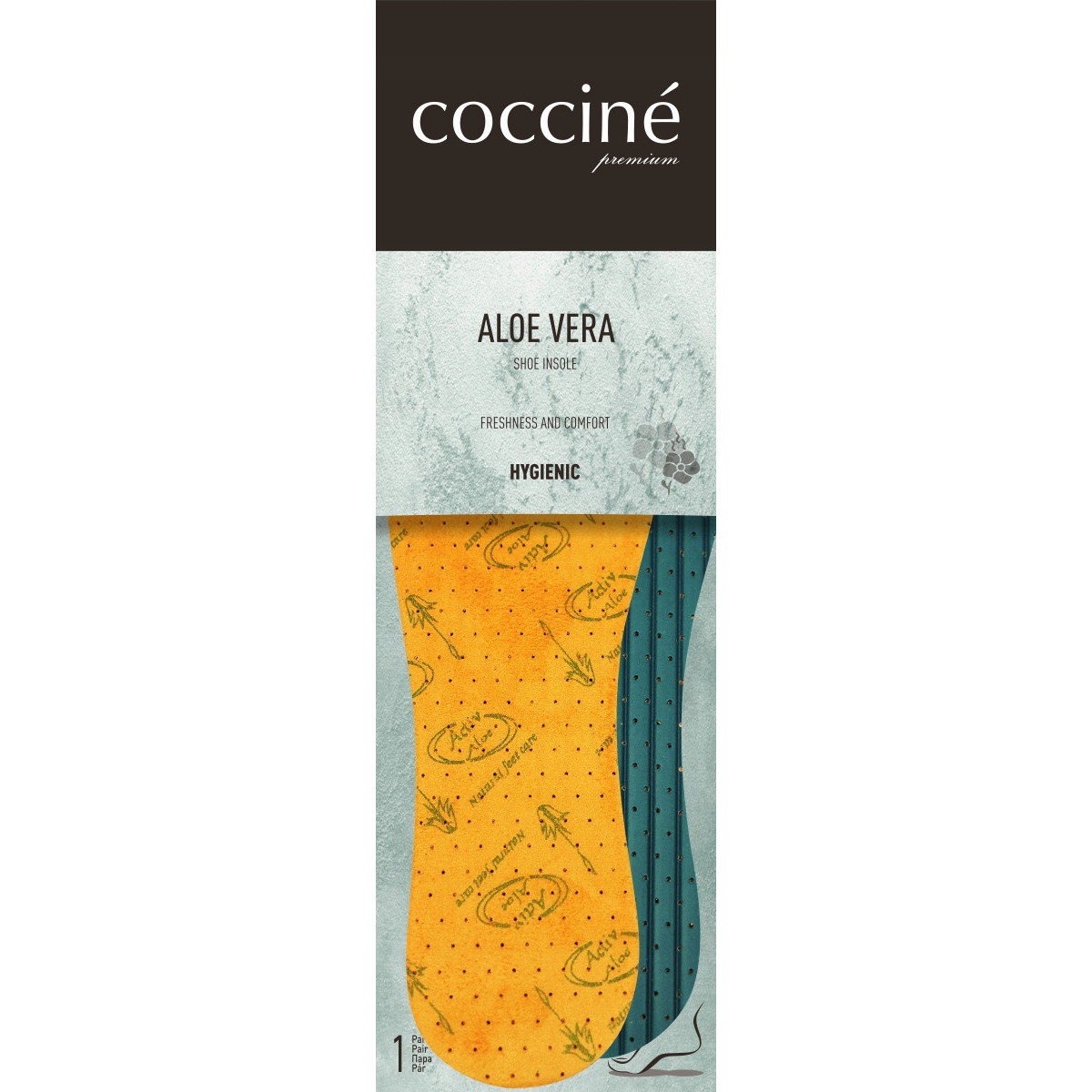 antiperspirant vonná podložka do bot 2ks Aloe Coccine 36-46 megamix.shop