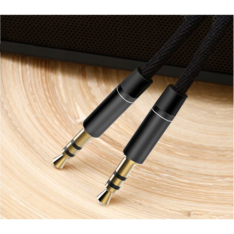 Audio kabel 3,5 mm nylon AUX mini jack 95 cm megamix.shop