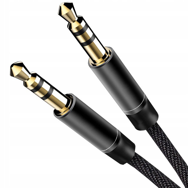 Audio kabel 3,5 mm nylon AUX mini jack 95 cm megamix.shop