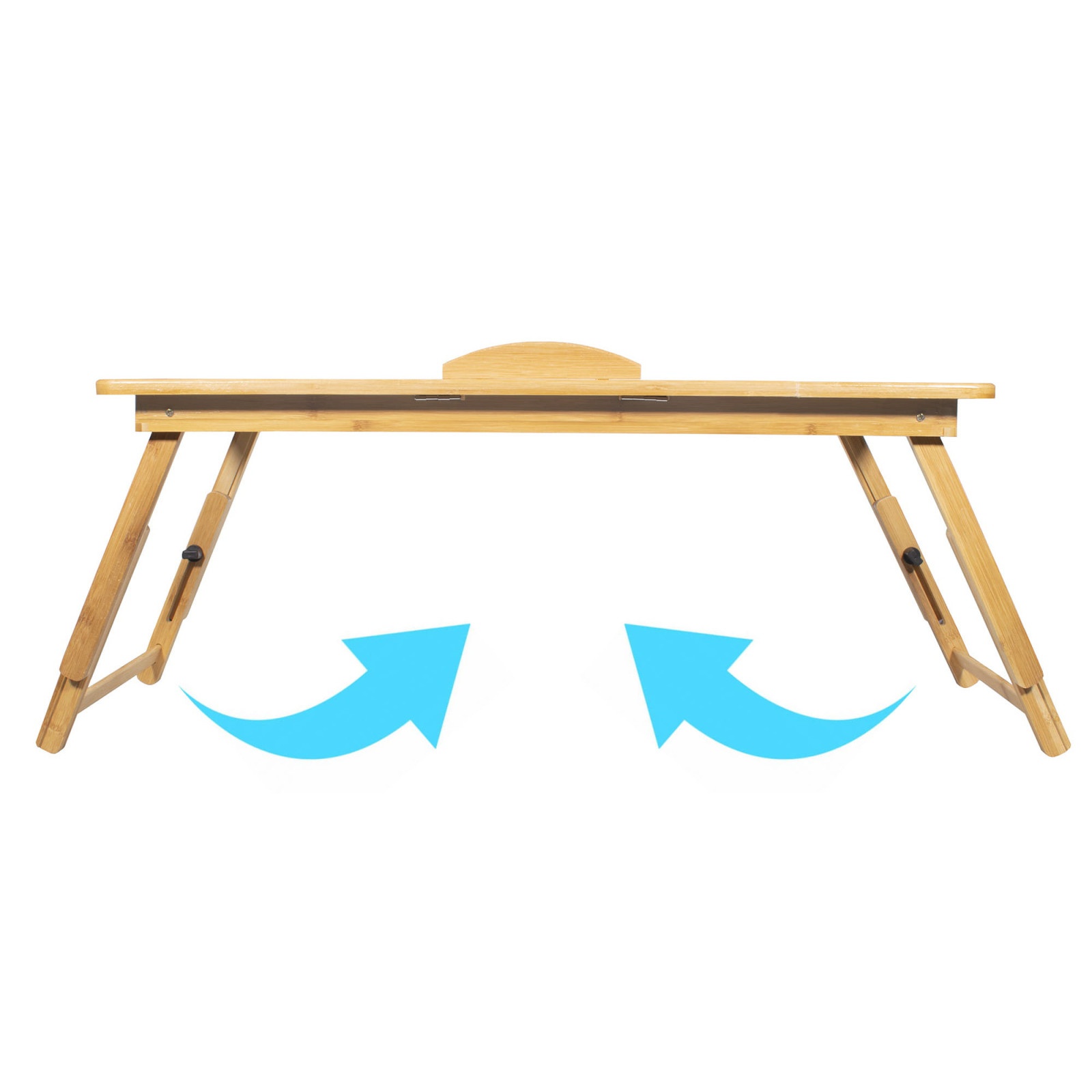 bambusový stolík na notebook XL 90x34x56cm megamix.shop