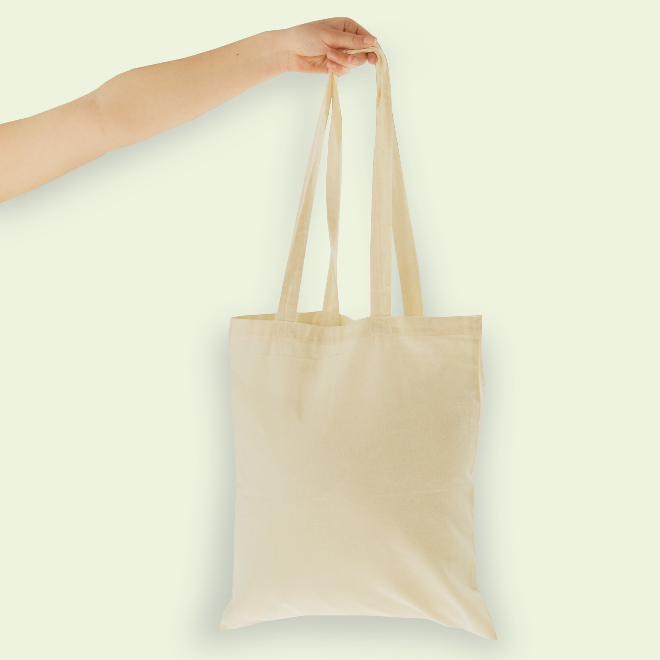 Bavlněná taška na nákup ECO béžová 38x42 cm megamix.shop