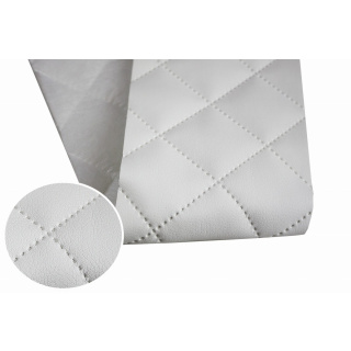 Prešívaná čalounická eko-kůže bílá 140 cm 0,5 mb