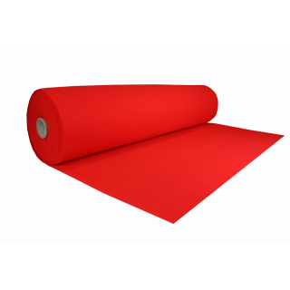 Červená měkká filcová netkaná textilie 3mm 150x50cm 400g/m²