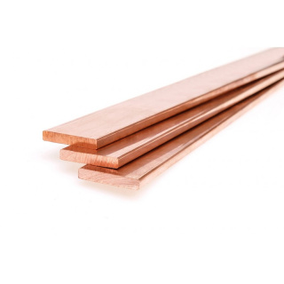 Měděná plochá lišta tyč 80x4 mm