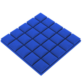 Akustický panel modrý KOSTKA 50×50 cm tloušťka 5 cm