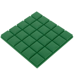 Akustický panel tmavě zelený KOSTKA 50×50 cm tloušťka 5 cm