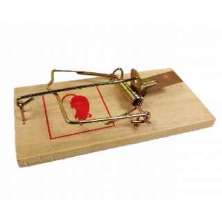 Dřevěná past na myši