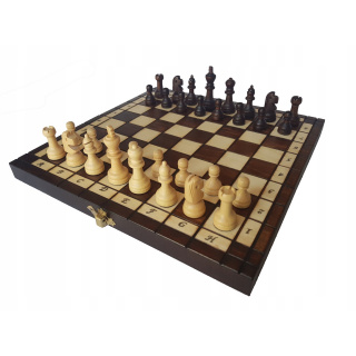 Dřevěná šachová souprava 28 x 28 cm