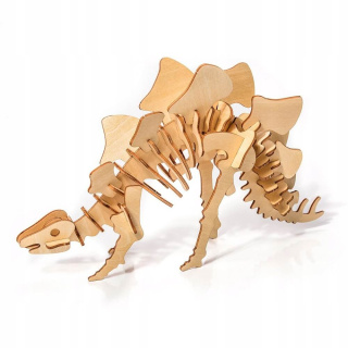 Dřevěný 3D model dinosaurus Stegosaurus