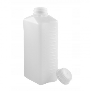 Láhev 1000ml HDPE a uzávěr s bezbarvým uzávěrem