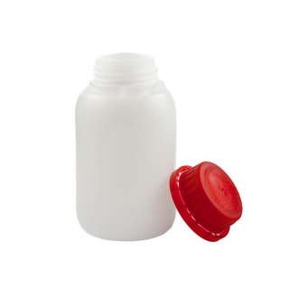 Láhev 250ml HDPE a červený uzávěr