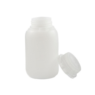 Láhev 250ml HDPE a uzávěr s bezbarvým uzávěrem