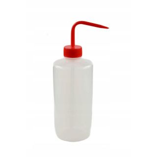 Láhev s rozprašovačem LDPE 1000ml s červeným uzávěrem