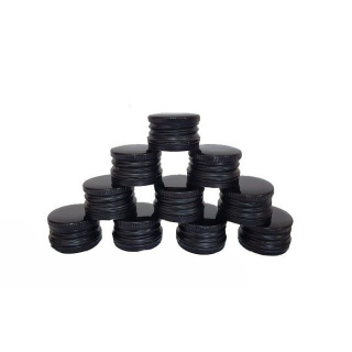 Hliníkový šroubovací uzávěr na lahve 28/18 mm 50 ks černá