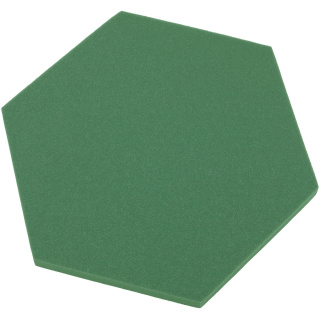 Akustický panel šestiúhelník zelený kiwi 50x50 cm tloušťka 3cm hexagon