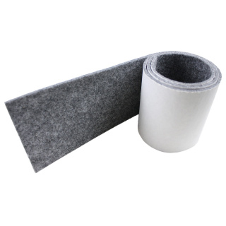 Šedá samolepící filcová netkaná textilie 4,5mm 10x100cm 650g/m²