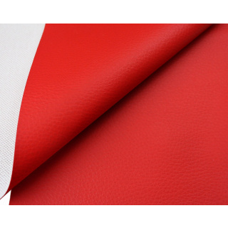 Červená ekokůže PVC čalounická látka 140cm 0,5mb