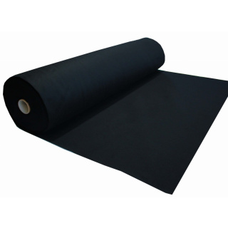 Černá měkká filcová netkaná textilie 3mm 150x50cm 400g/m²