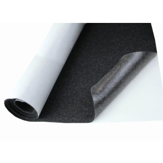 Tmavě šedá samolepící filcová tkanina 3mm 50x150cm 400g/m²