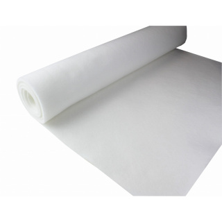 Bílá měkká filcová netkaná textilie 3mm 150x50cm 400g/m²