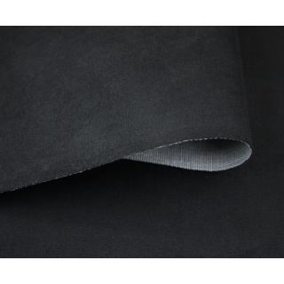 Tkanina čalounická NUBUK černý - semiš