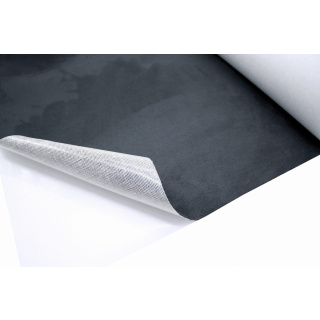 Tmavě grafitový samolepicí semiš 50x140 cm