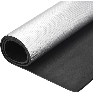 Izolační pěna vodotěsná guma s hliníkem 13mm 25x100cm ISOLMAT M13BH