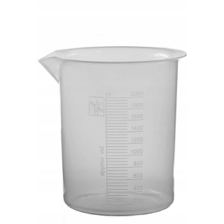 Kádinka s embosovanou stupnicí 2000ml PP 18cm