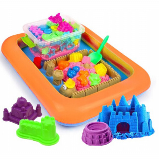 Kinetický písek 2kg formy barvy + bazén