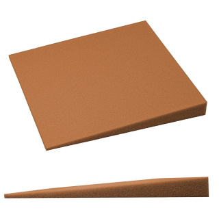 Akustický panel hnědý KLIN se zkosením 50x50 cm tloušťka 5 cm