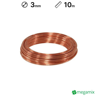 Měděný drát 3mm 10m