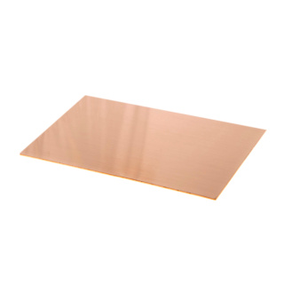 Měděný plech tloušťka 0,6 mm rozměr 200x100 mm měděná Cu forma