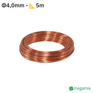 Měděný drát Φ4,0mm 5m