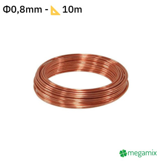 Měděný drát Φ0,8mm 10m