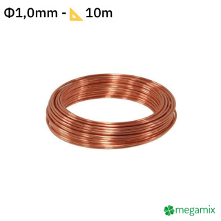Měděný drát Φ1,0mm 10m