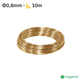 Mosazný drát Φ0,8mm 10m