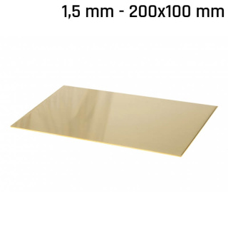 Mosaz plech 200x100x1,5mm