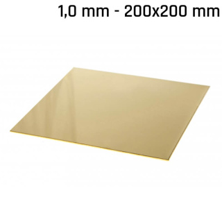 Mosaz plech 200x200x1,0mm