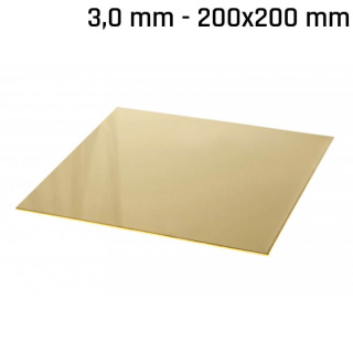 Mosaz plech 200x200x3,0mm