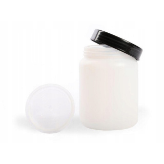 Nádoba HDPE 250 ml s víkem a šroubovacím uzávěrem