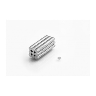 Neodymový magnet 10ks válcový MW 4x2 N38