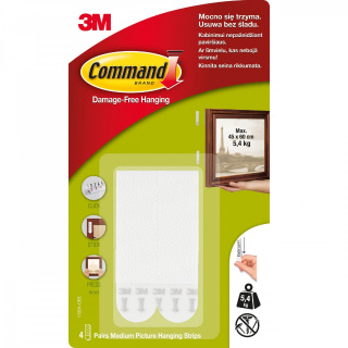 Pásky na připevnění obrazu na stěnu do 5,4kg 50x19mm