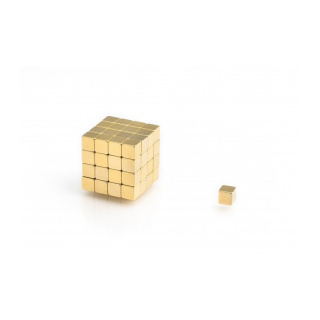 Pozlacený magnet 10ks MPL 5x5x5 N38