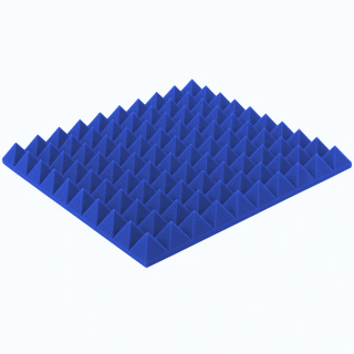 Akustický panel modrý PYRAMIDA 50×50 cm tloušťka 5 cm