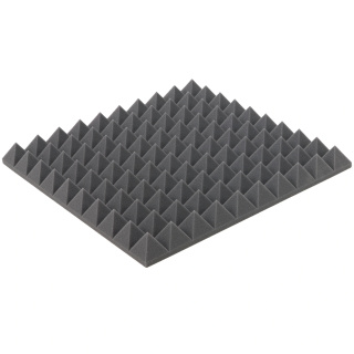 Akustický panel šedý PYRAMIDA 50×50 cm tloušťka 5 cm